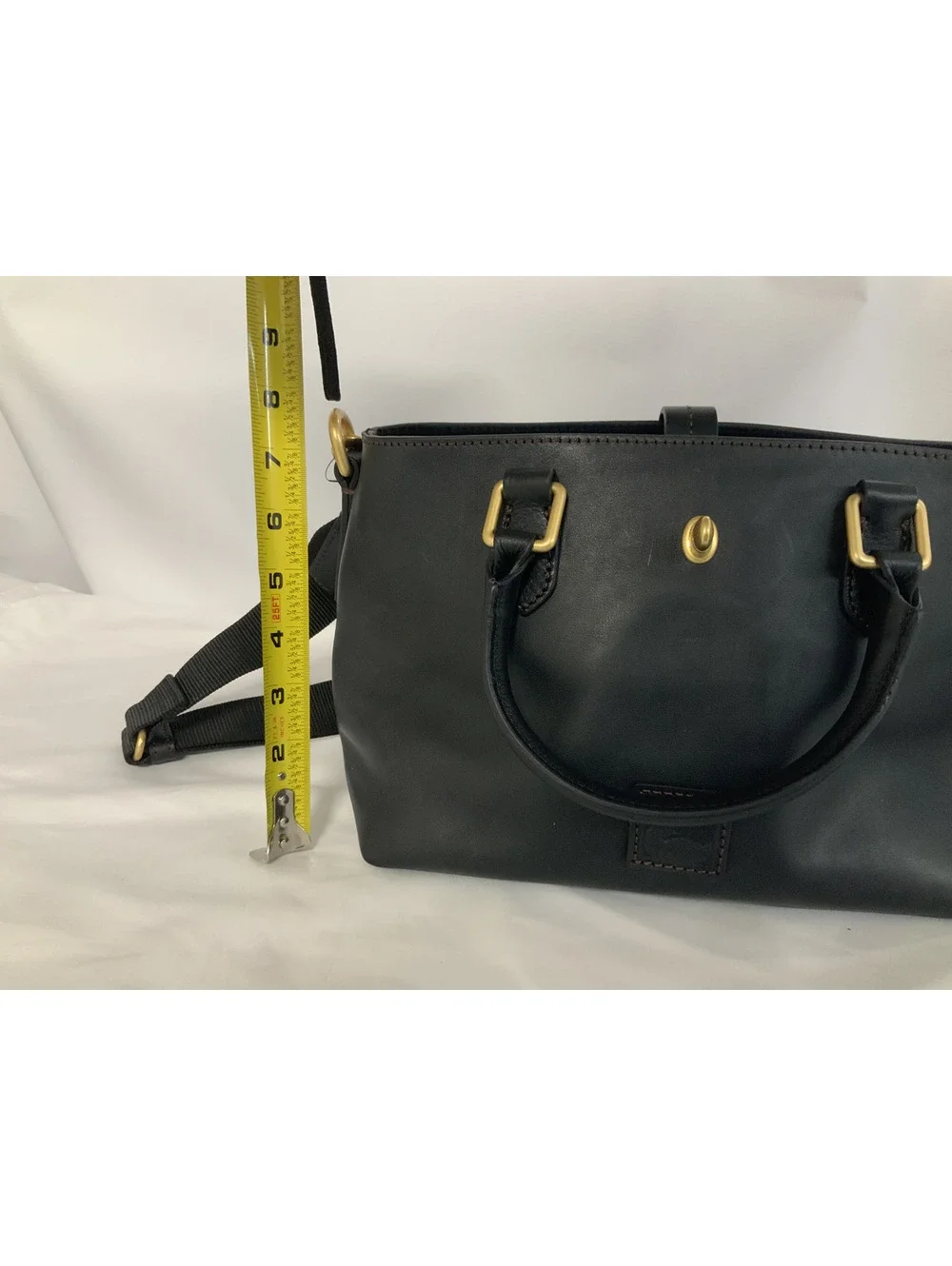 DOONEY AND BOURKE LEATHER SATCHEL-ADJUSTABLE STRAP